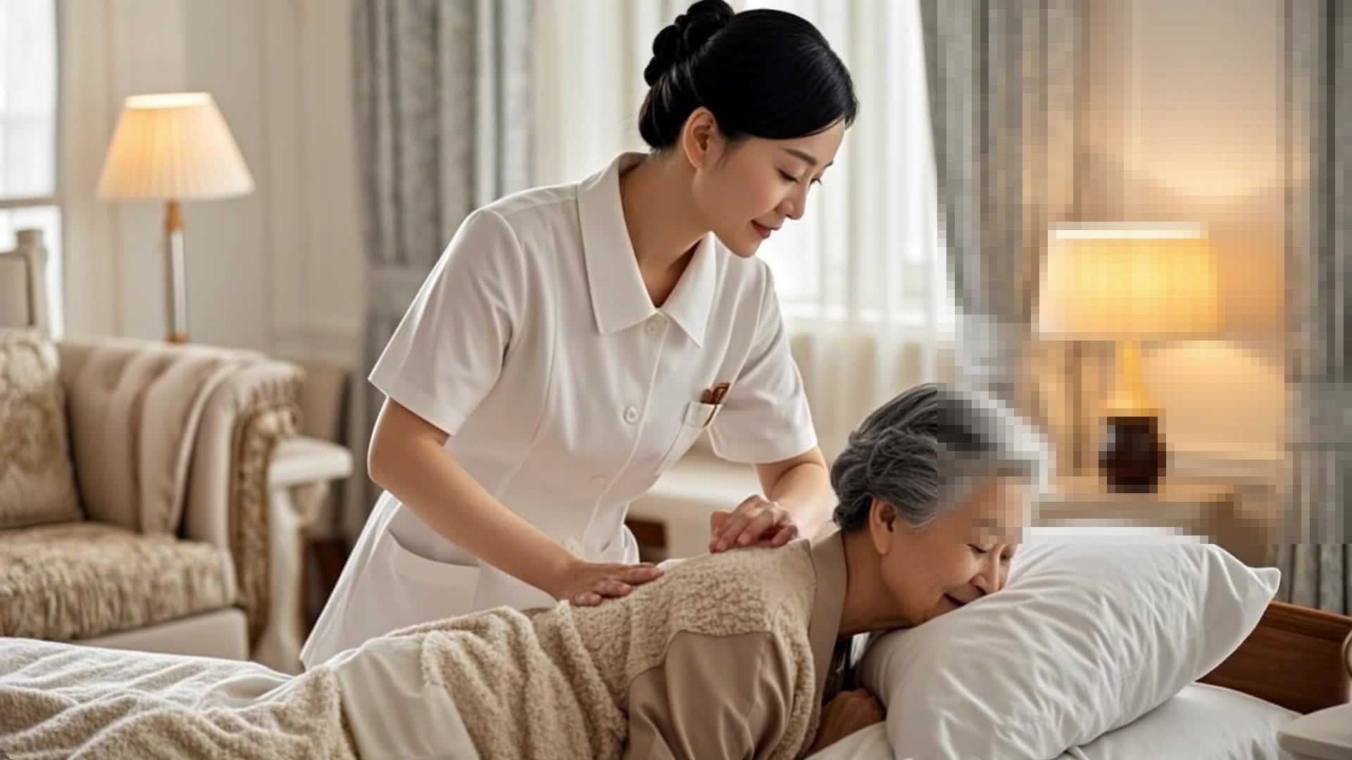 如何帮助卧床老人穿衣服