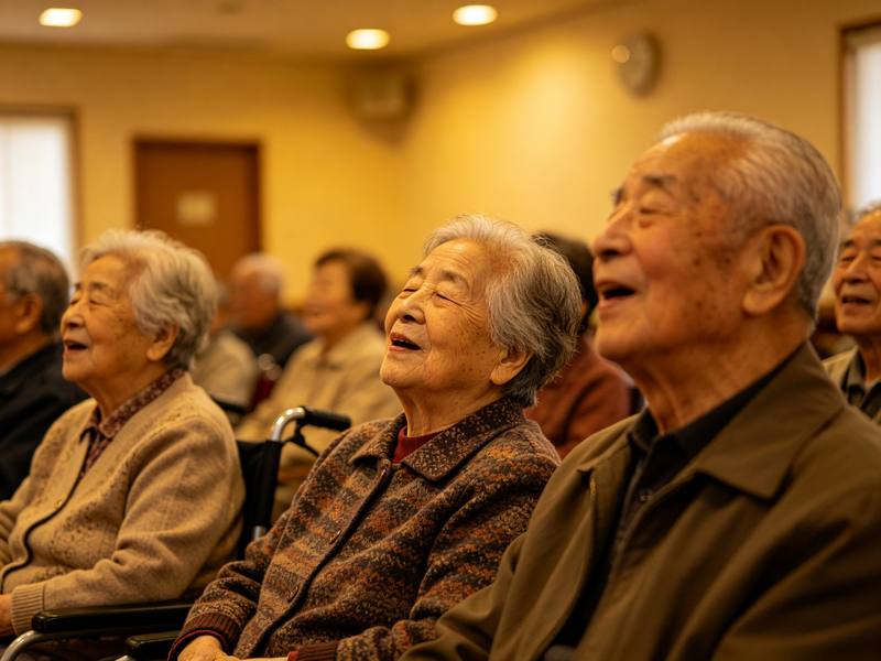 听一场老歌会，老人跟着哼着哼着眼眶就红了